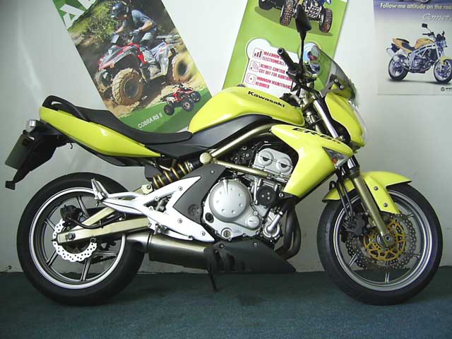 Yellow 2006 Kawasaki ER6N
