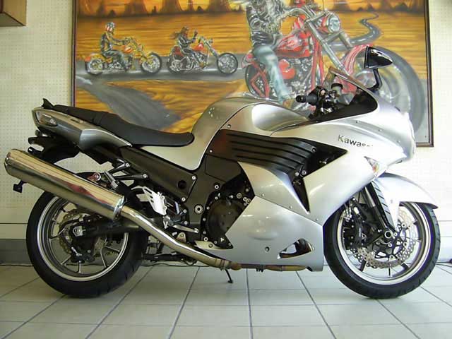 Silver 2008 Kawasaki ZZR1400 ABS