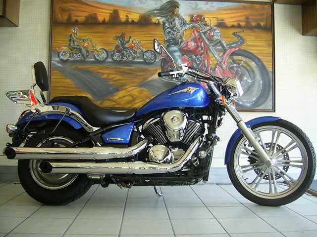Blue 2009 Kawasaki VN900C