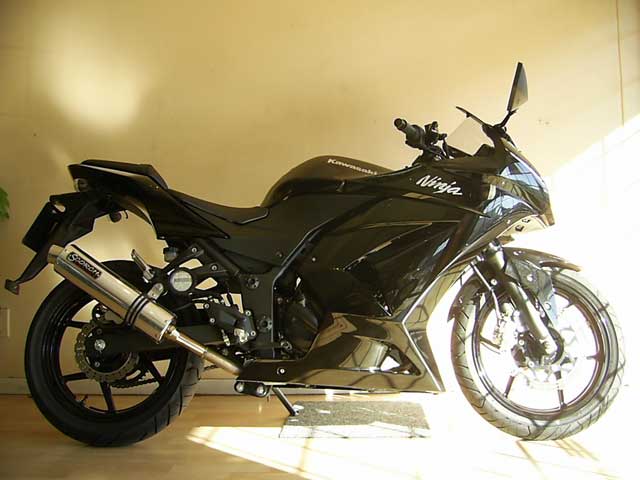 Black 2008 Kawasaki 250R Ninja