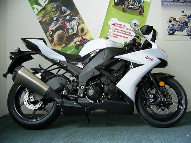 White New 2008 Kawasaki ZX-10R Ninja