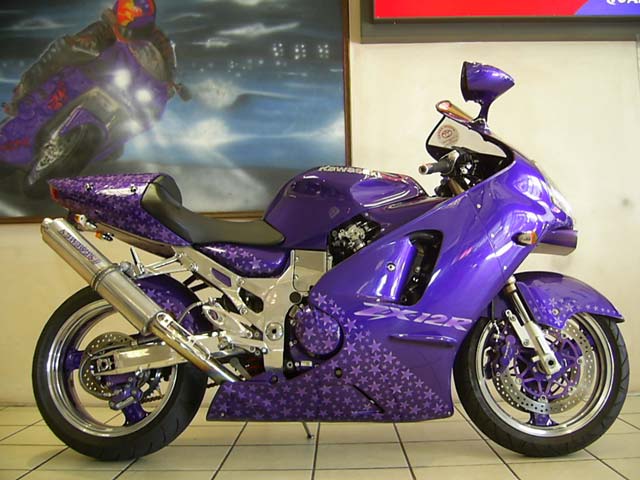 Purple Kawasaki ZX-12R Ninja